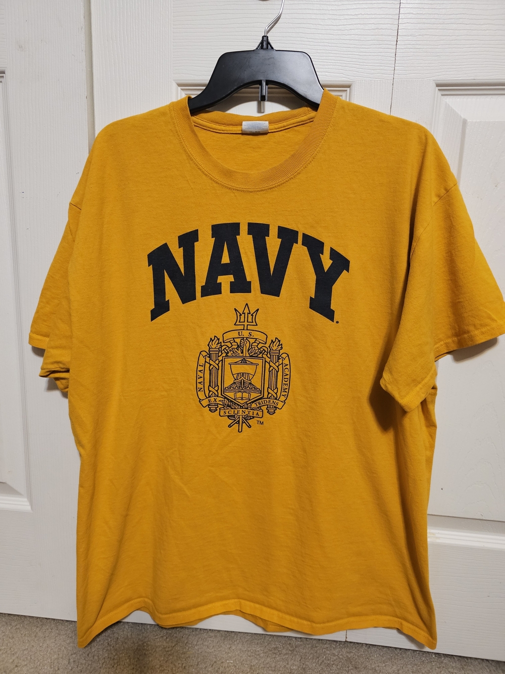 NAVY Gold Short-Sleeve Crew Neck T-Shirt XL